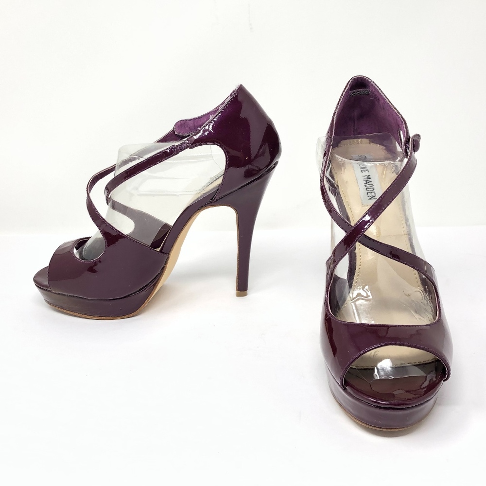 Steve Madden Heel Patent Leather Pump Platform
